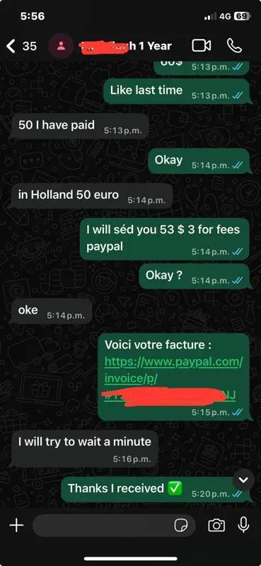 Screenshot einer Kundenbewertung 6